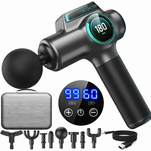 Rechargeable deep tissue massage gun