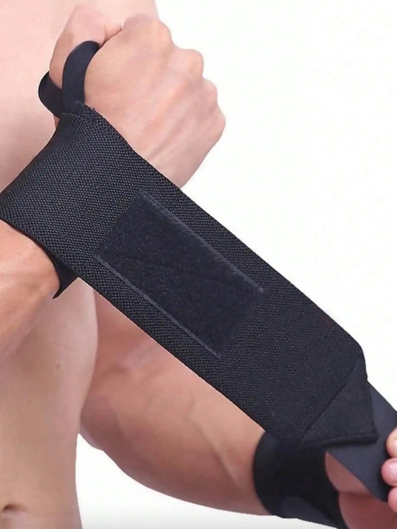 Elastic Wrist Wraps for Weightlifting and Gym Support, 2 Pack