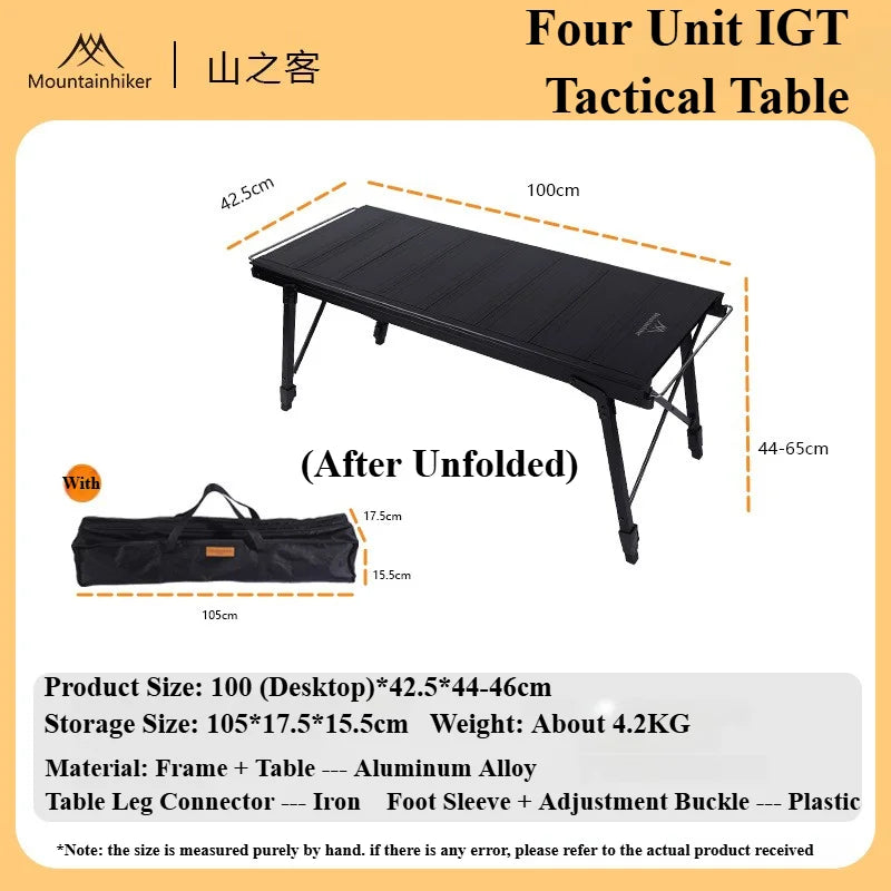 Folding Aluminium IGT Camping Table