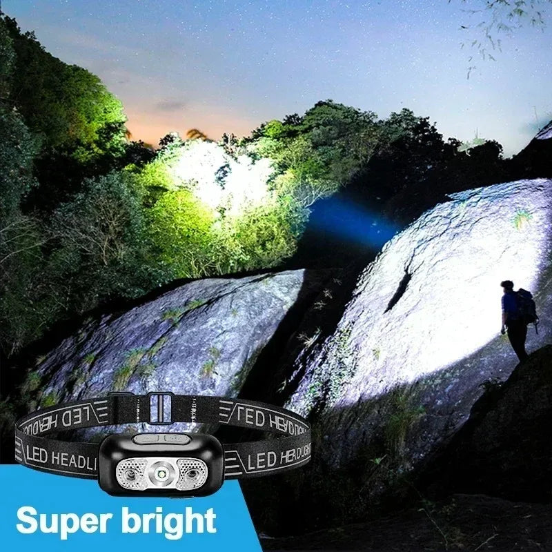 Rechargeable head torch adjustable 45 degree