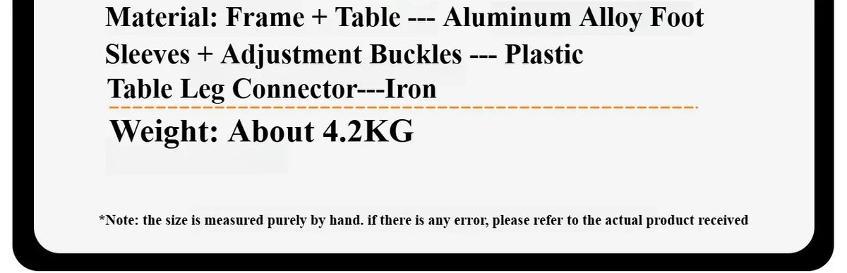 Folding Aluminium IGT Camping Table